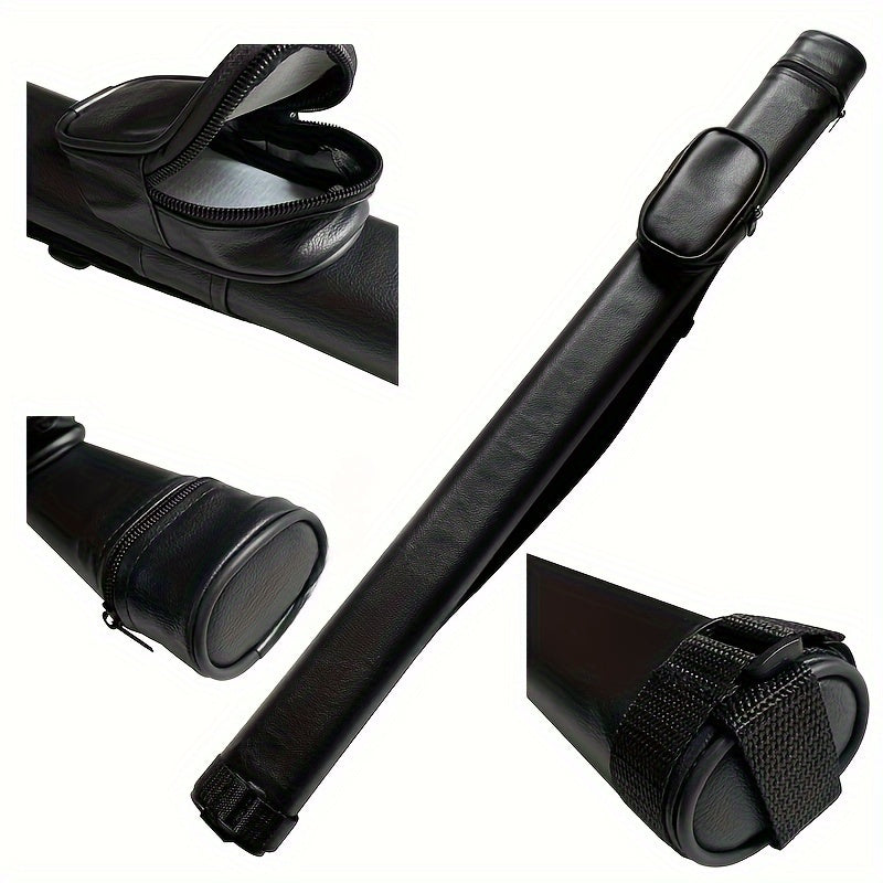 Leather Pool Cue Holder High Hardness Fashionable Billiard Cue Barrel