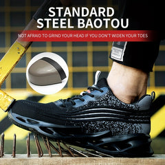Men's Puncture Proof Steel Toe Work Safety Shoes