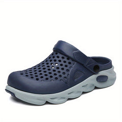 Men's Lightweight Comfy Blade Clogs Hollow Out Non Slip Garden Shoes Summer