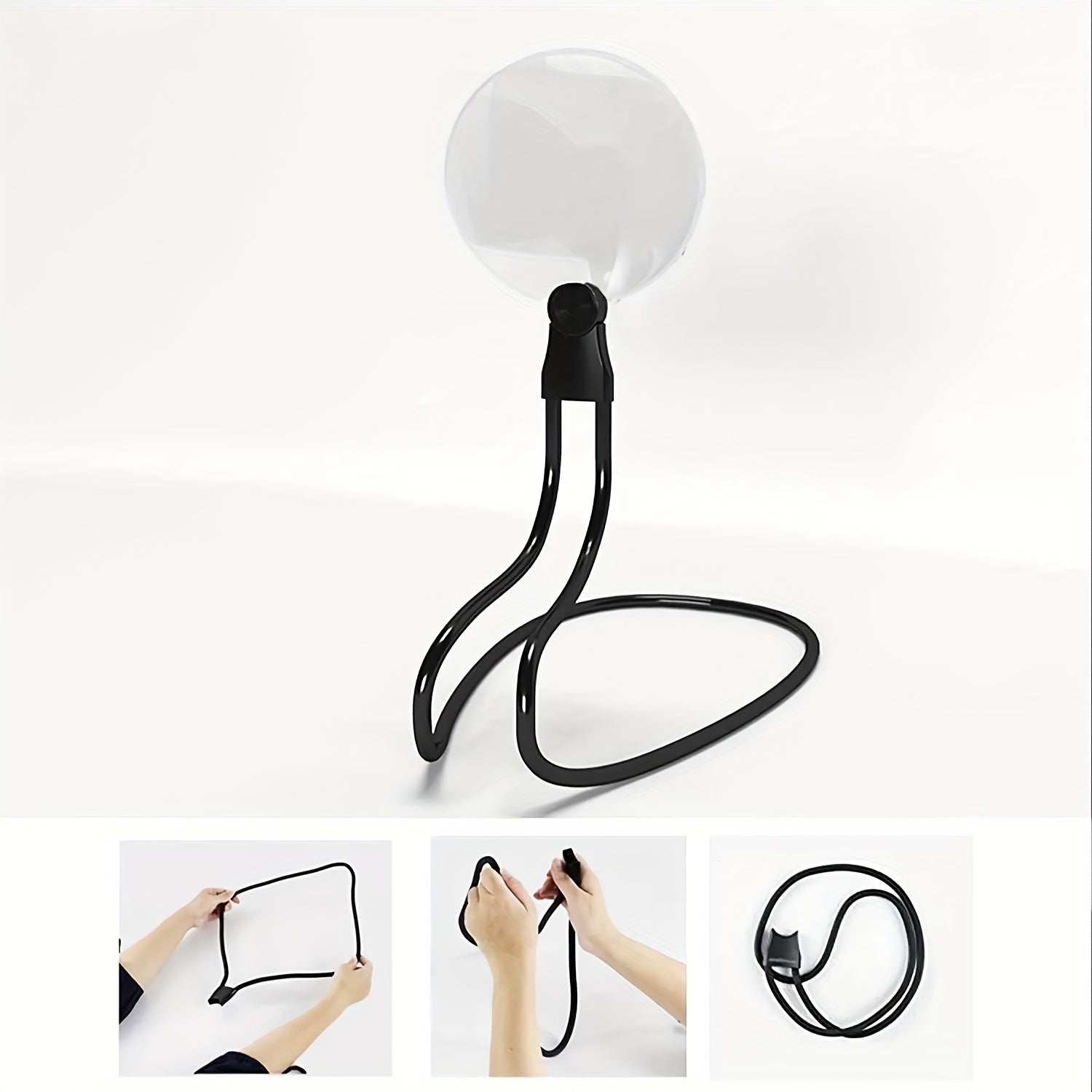 Portable Hands-Free Magnifying Glass for Reading Sewing Cross Stitch