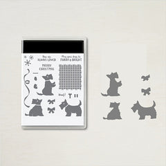Christmas Tree Animals Clear Stamp & Die Set for Card Making DIY Scrapbooking