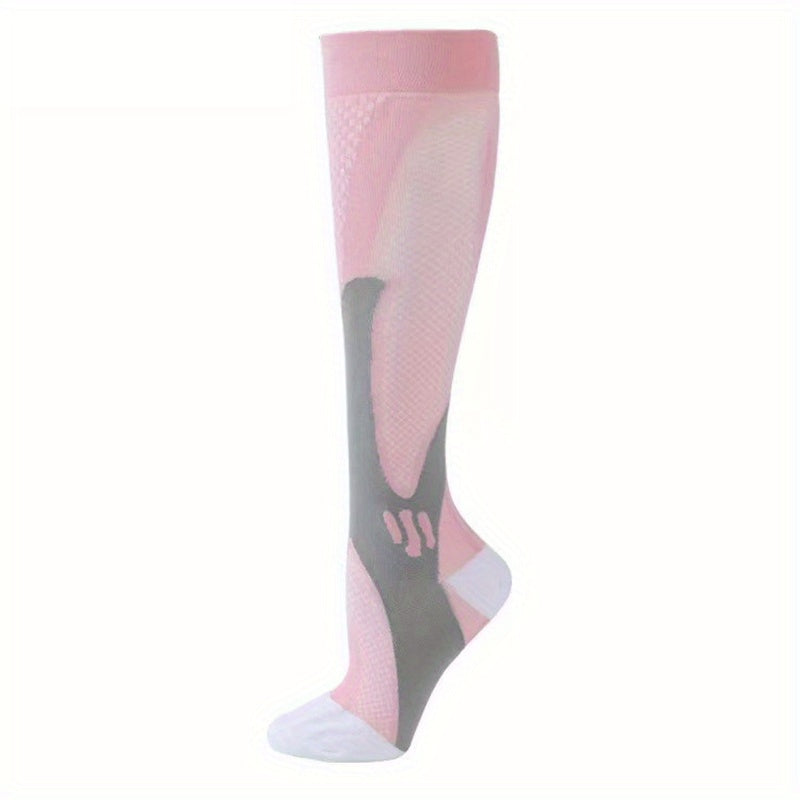 Breathable Compression Sports Socks for Running Cycling Football