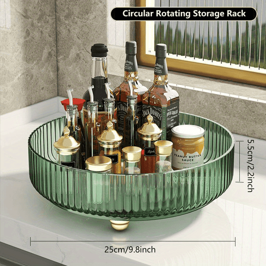 1pc Turntable Organizer Spice Spinner Rotating Seasoning Rack Holder