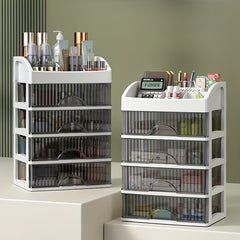 Makeup Desk Organizer With Drawers Perfume Storage Rack