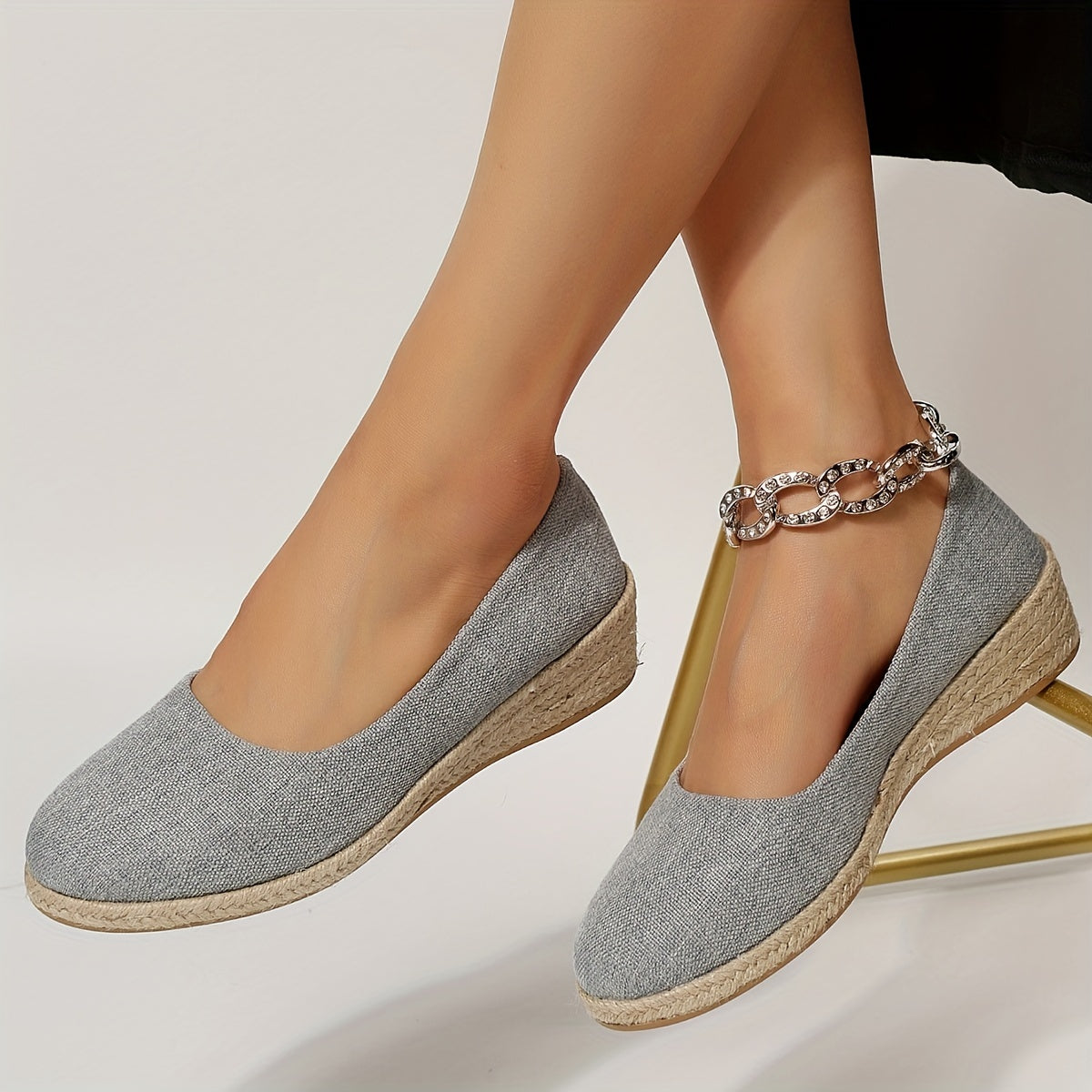 Women's Wedge Shoes Comfortable Slip On Closed Toe Casual Walking Shoes