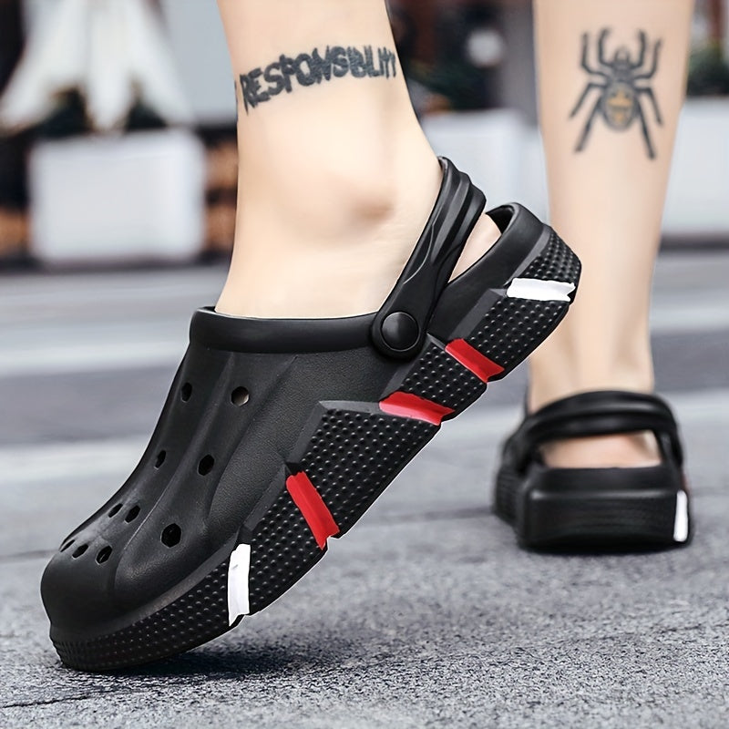 Men's Lightweight Comfy Clogs Hollow Out Non Slip Garden Shoes