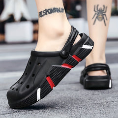 Men's Lightweight Comfy Clogs Hollow Out Non Slip Garden Shoes