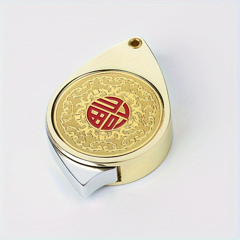 Blessing Mini Magnifying Glass 20X Pocket Magnifier with Metal Protective
