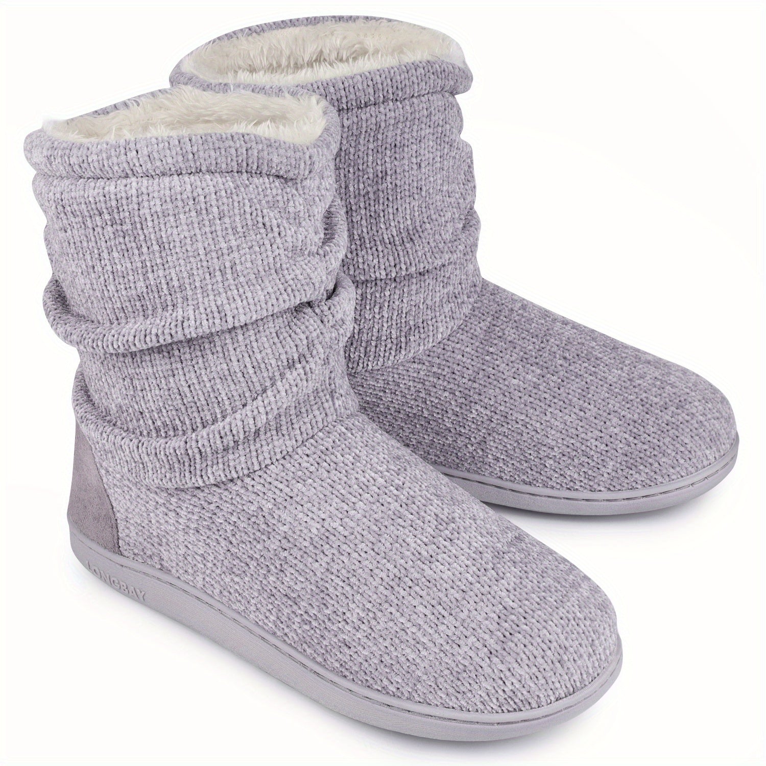Women's Plush Fleece Short Boots Cozy Knit Booties