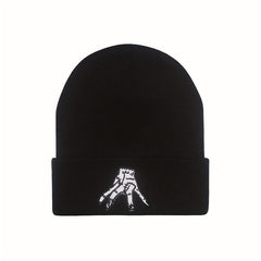 American Drama Pet Hand Embroidery Hat Warm Headgear Autumn Winter Woolen Hat