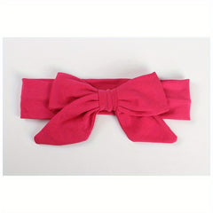 Baby Girl's Bowknot Turban Toddler Hairbands Soft Hair Accessory
