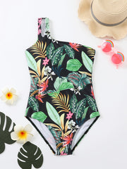 Kids' Flower Print Swimsuit Quick Drying Swimwear for Pool