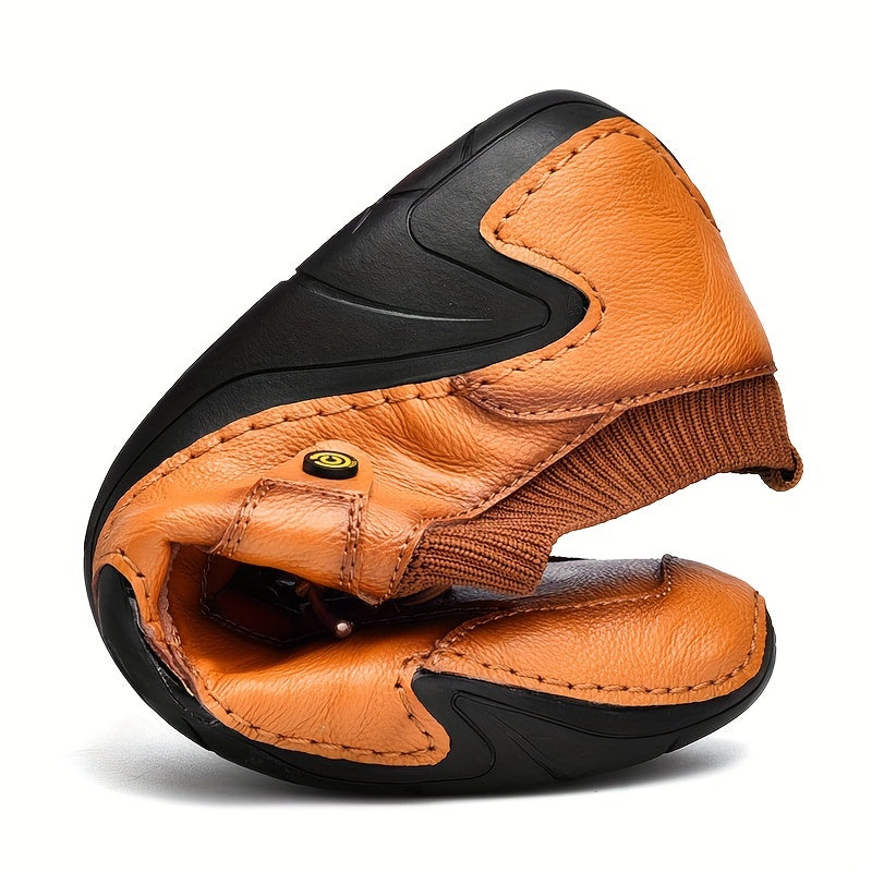Men's Comfy Slip On Loafer Shoes Casual Outdoor Anti-skid Shoes