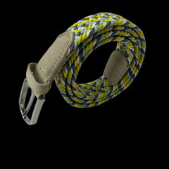 Elastic Braided Belt Pin Buckle Stretch Belt Canvas Waistband