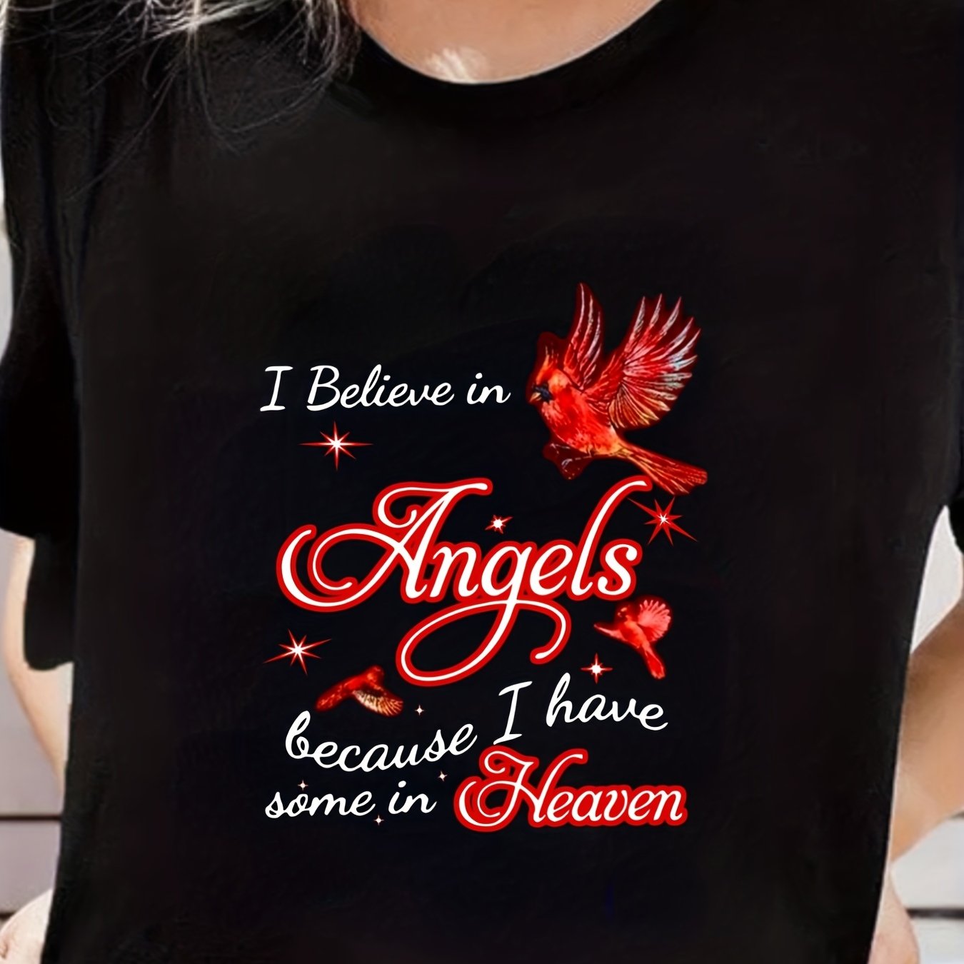 Solid Short Sleeve T-shirt for Women Comfort Fit