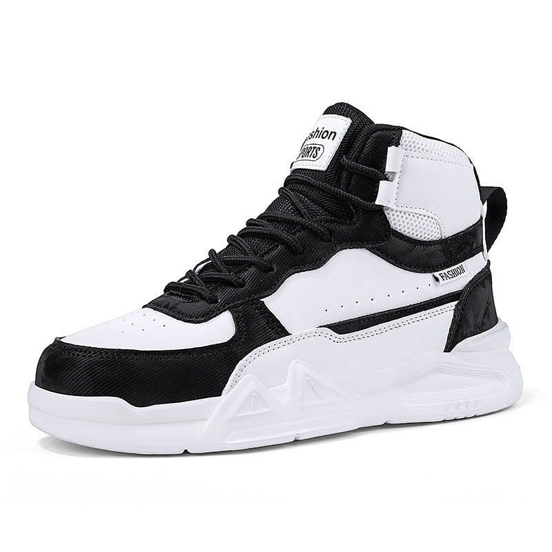 Kids Solid Skate Shoes Comfy Platform Sneakers For School