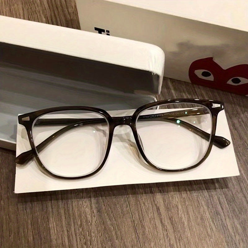 Square Anti Light Glasses For Women Men Students Anti Fatigue Nearsighted