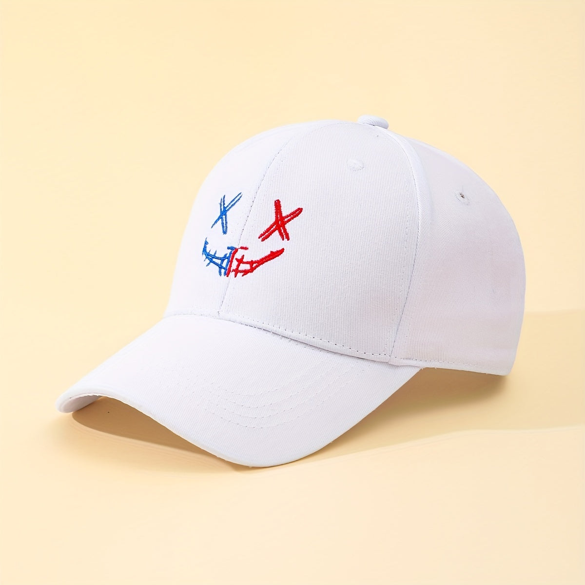 Happy Face Print Sun Hat Baseball Cap For Couple