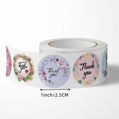 500 Thank You Stickers Labels Waterproof Party Baby Shower Wedding