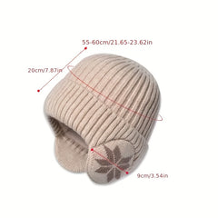 Winter Windproof Knitted Hat with Ear Protection