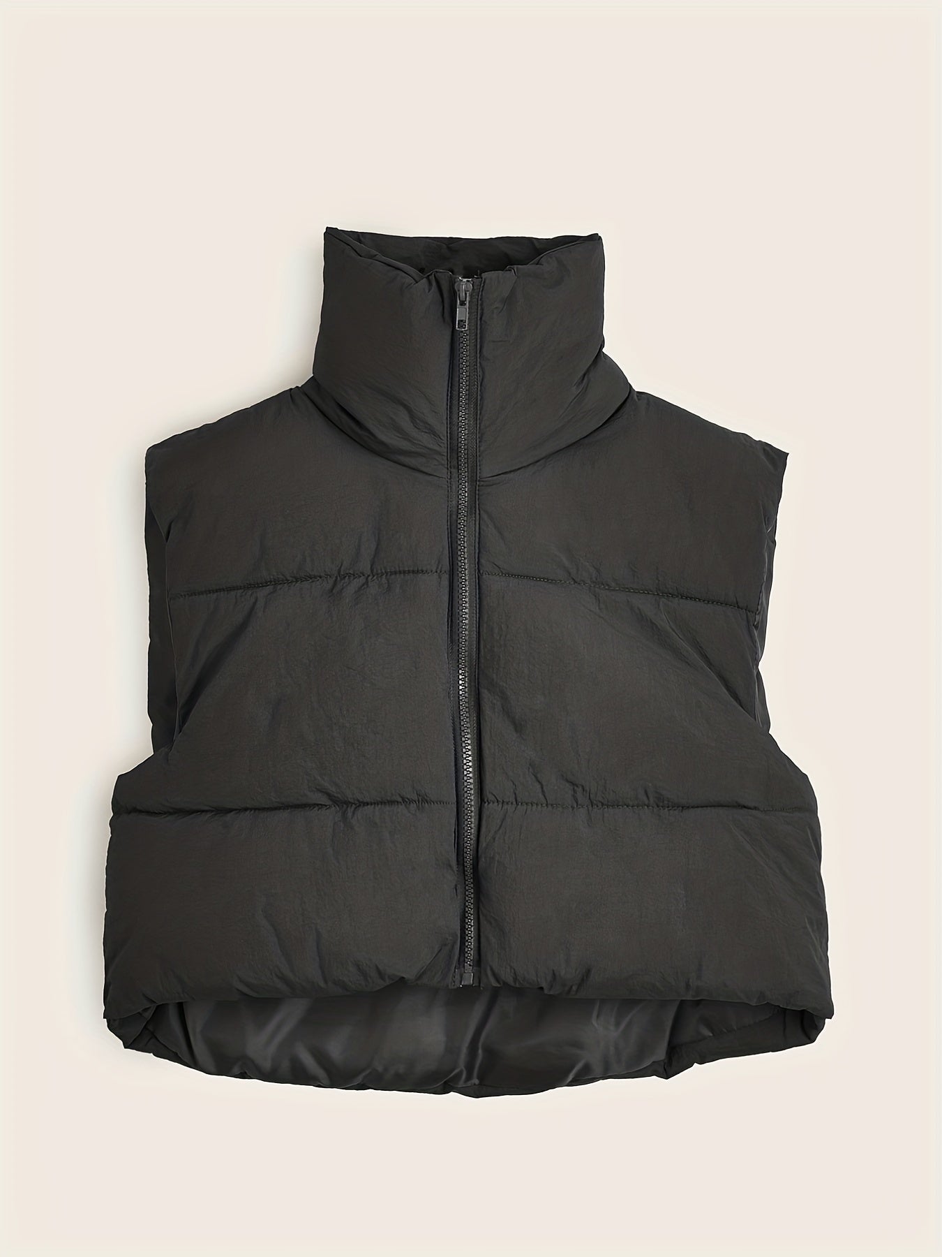 Kids' Puffer Vest Full Zip Casual Top for Autumn Winter