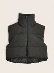 Kids' Puffer Vest Full Zip Casual Top for Autumn Winter