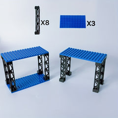 3 Tier Desktop Organizer with Building Blocks Storage Solution