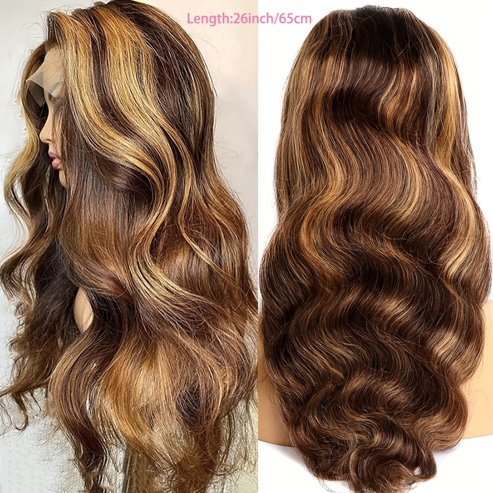 Honey Blonde Ombre Lace Front Wig Human Hair 13x4 Transparent HD 4 27