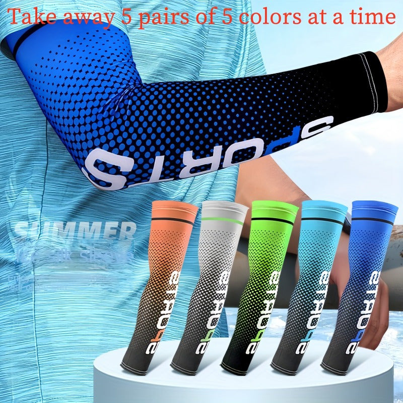 Breathable Sleeves 5 Pairs Elastic Fit Hand Washable Durable Material