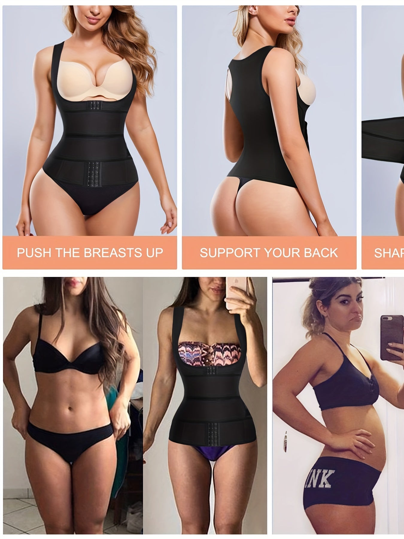 Waist Trainer Vest Corset Body Shaper Tummy Control Slimming Belt