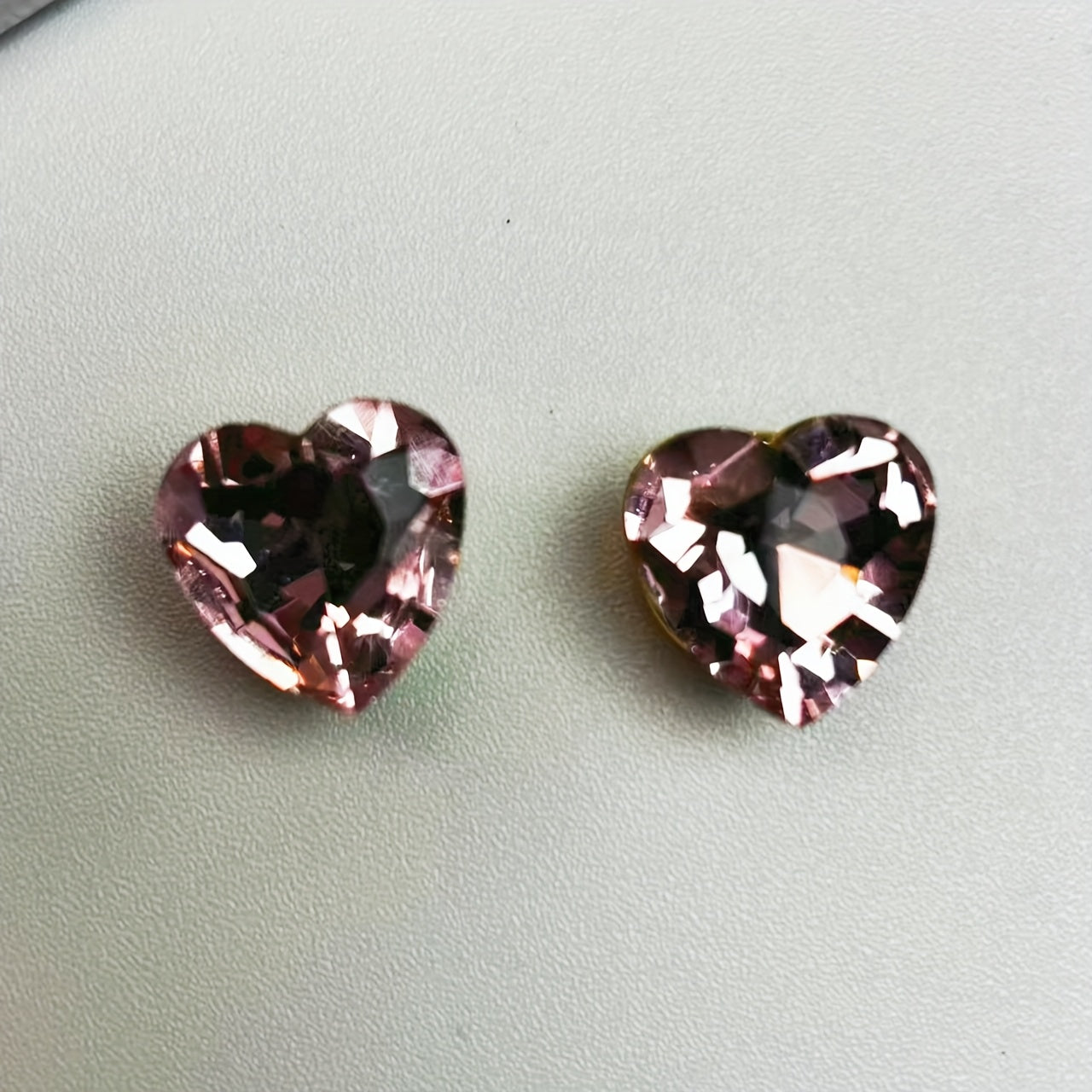 Heart Shaped Rhinestone Button Set for Shirts