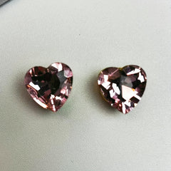 Heart Shaped Rhinestone Button Set for Shirts