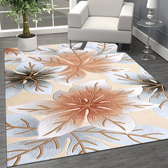 Large Soft Area Rug Anti Fatigue Shaggy Floor Carpet Maple Leaf Area Rugs
