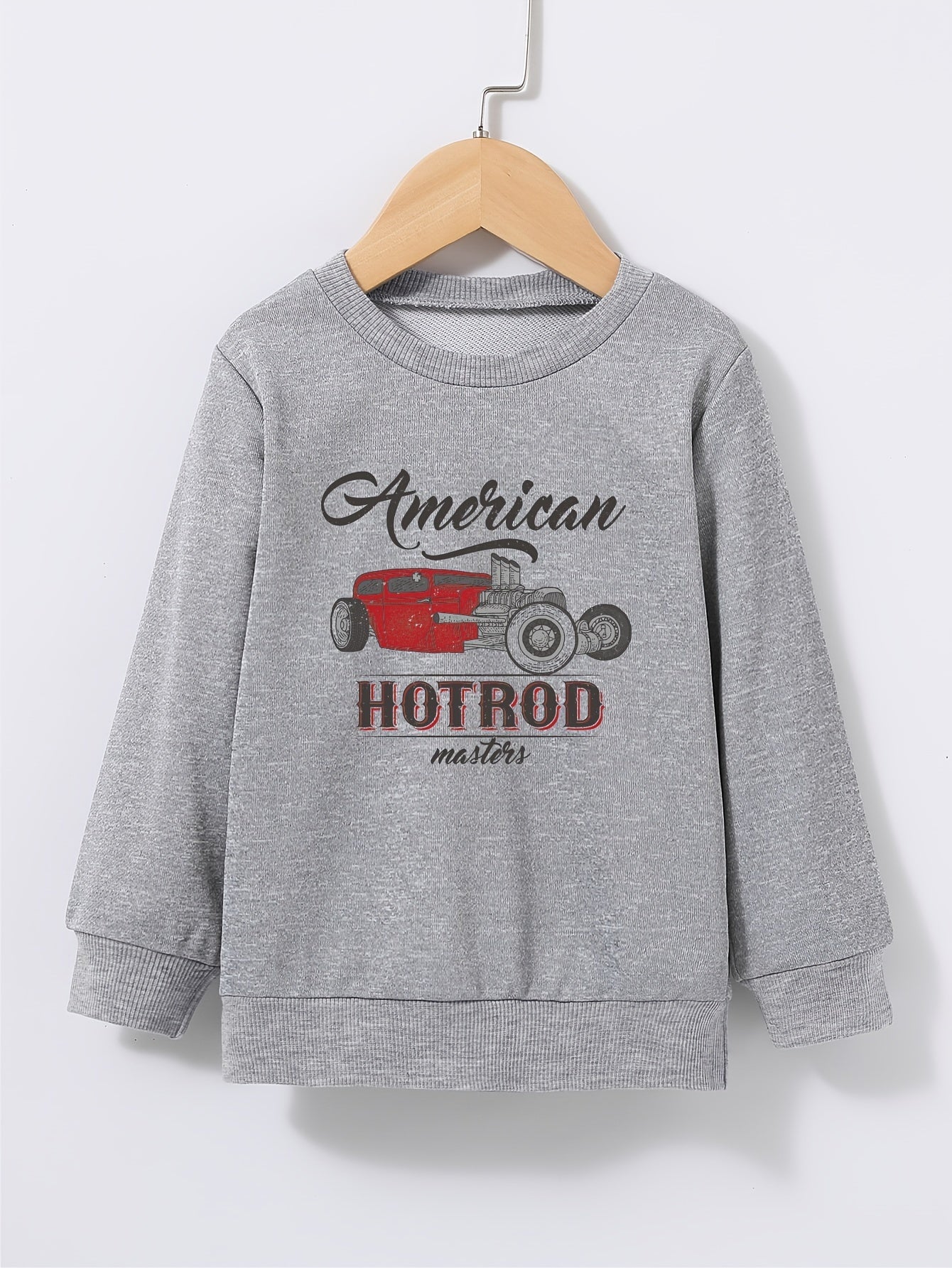 Kid's Pattern Print Sweatshirt Pullover Crew Neck Top