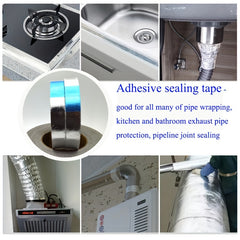 High Temp Aluminum Foil Tape Self Adhesive Glass Fiber Cloth Tape