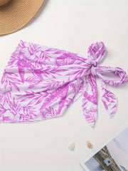Sexy Mesh Wrap Cover Up Tie Side High Stretch Sarong Beach Cover Up