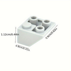 30pcs Building Blocks Slope 45 2x2 Compatible 3676 Double Convex Bricks