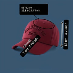 Embroidery Baseball Cap Peaked Cap Duck Tongue Cap For Couple