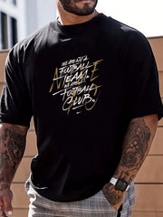 YORK LONDON Men's Graphic Crew Neck Loose T shirt