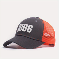 1886 Block Mesh Hat Trucker Baseball Cap