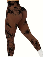 Tie Dye Yoga Workout Pants Fitness Leggings Activewear