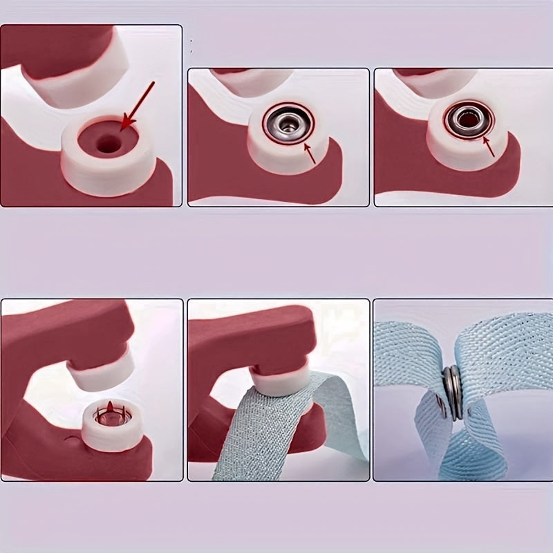 Button Installation Kit: 100 Buttons, 1 Pliers Tool