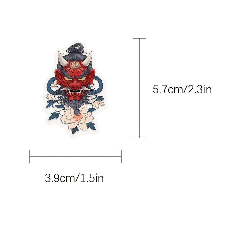 50pcs SCXXBSW Japanese Tattoo Art Stickers Vibrant Colors Self Adhesive Decals