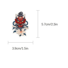 50pcs SCXXBSW Japanese Tattoo Art Stickers Vibrant Colors Self Adhesive Decals