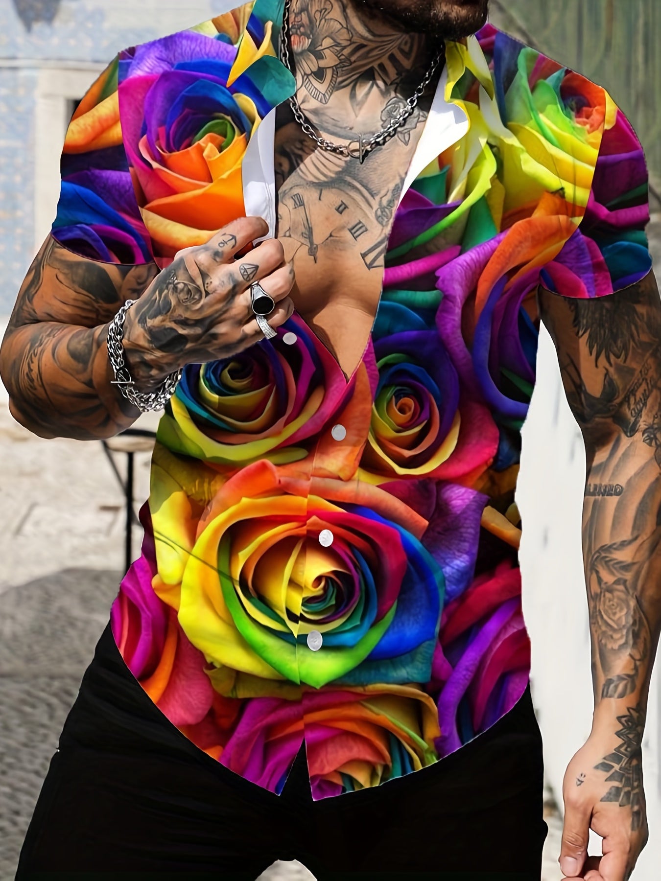 Men's Hawaiian Shirt For Beach Vacation