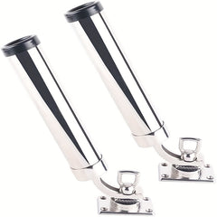 2pcs Adjustable High Fishing Rod Holder 304 Stainless Steel Marine Hardware
