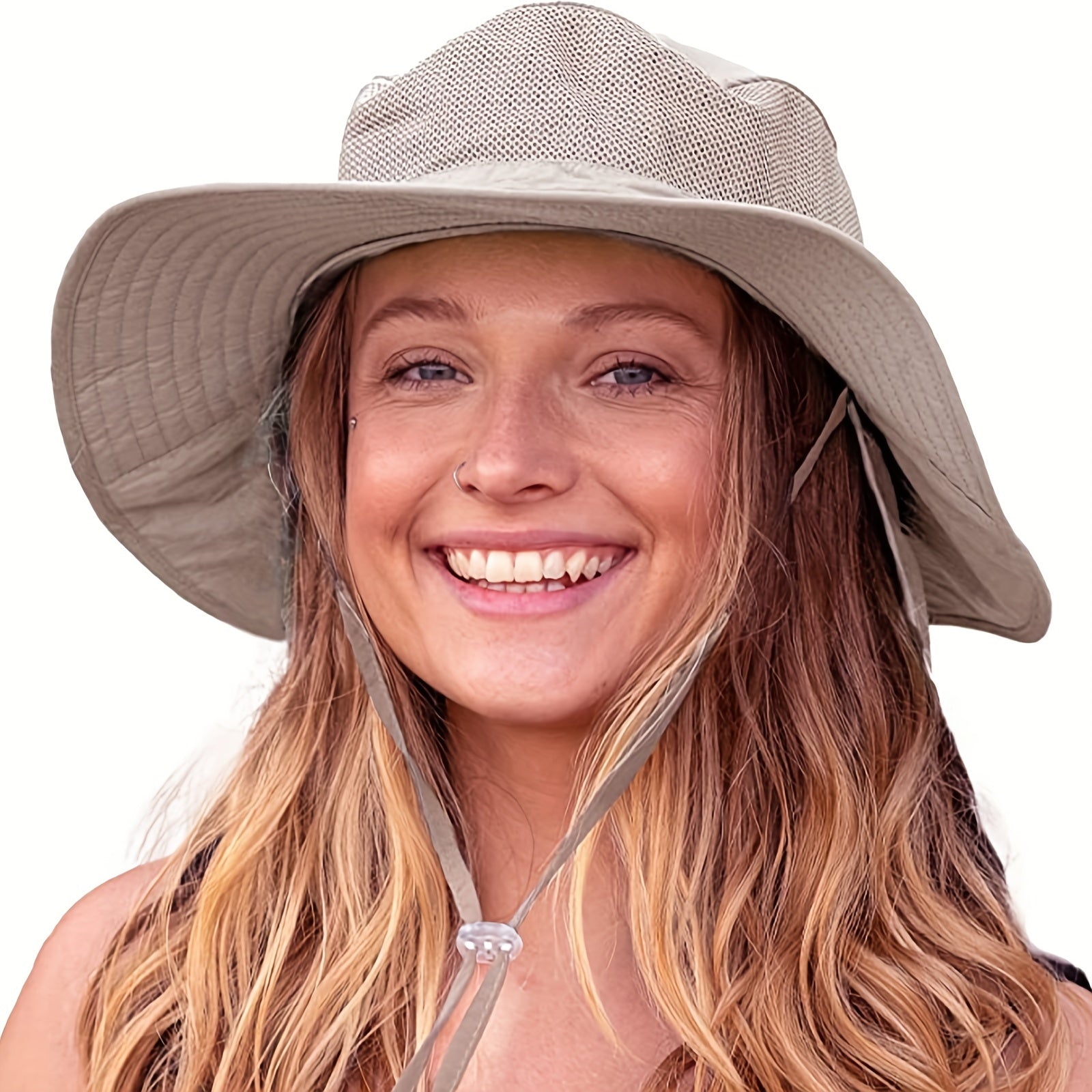 UPF 50 Sun Hat with Neck Flap Mesh Boonie Hats for Men & Women