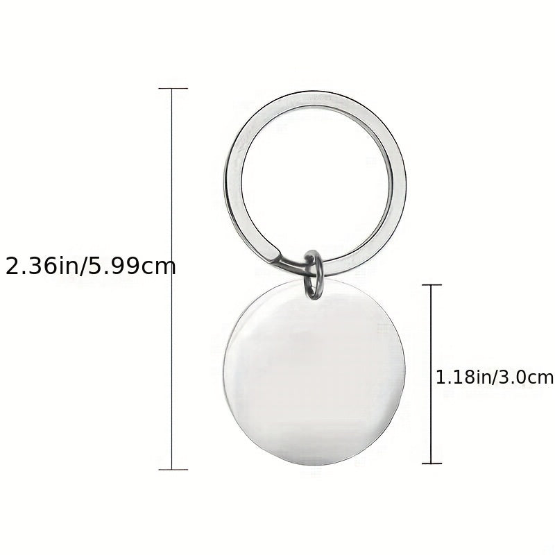 Romantic 'YOU ARE MY SUNSHINE' Stainless Steel Couple Keychain