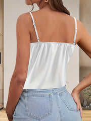 Lace Cami Top Spaghetti Sleeveless Women's Summer Top