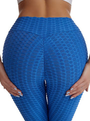 High Waist Yoga Pants Honeycomb Leggings for Women